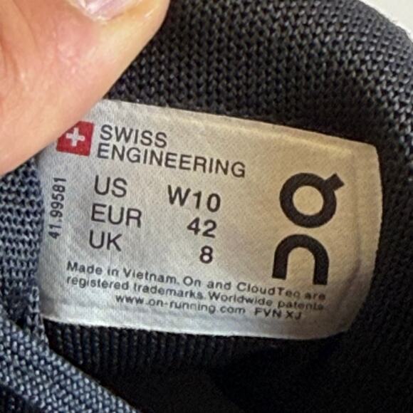 On Cloudswift 2 Black Running Shoe Black/Women SIze 10 Women - Picture 9 of 9